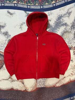 Red Gap Embroidered Thermal Lined Hood Full Zip Hoodie
